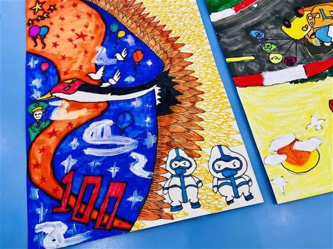 初中畫畫比賽，色彩中的友情與愛交織展現(xiàn)創(chuàng)意才華