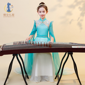 古箏比賽服裝，傳統(tǒng)與時尚的和諧交融之韻