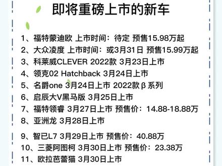 最新上市車型，駕馭變化，駛向成功之路的快車道