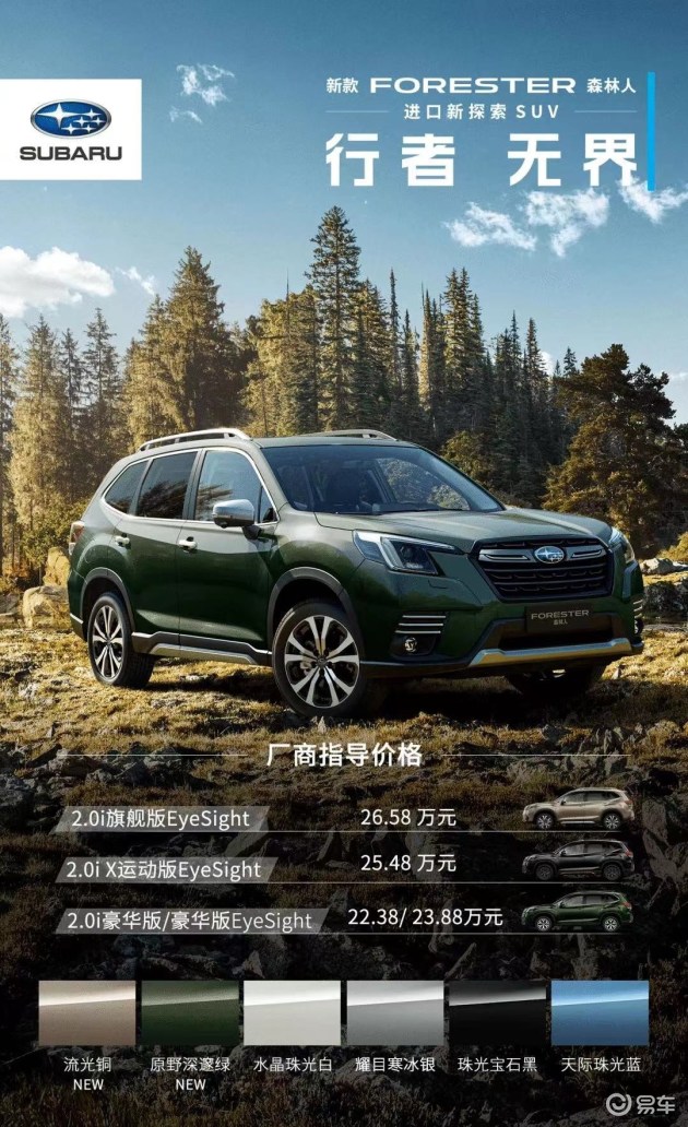 森林人最新報價與科技越野魅力，引領生活新潮流