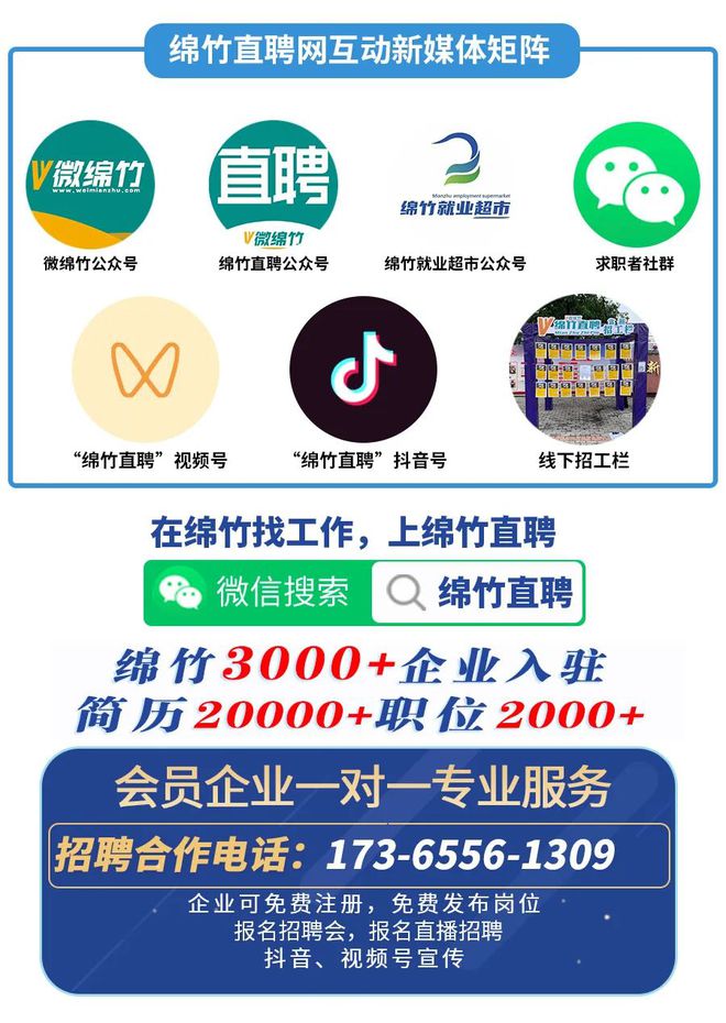 綿竹最新招聘信息，啟程勵(lì)志人生，變化帶來(lái)自信與成就感！